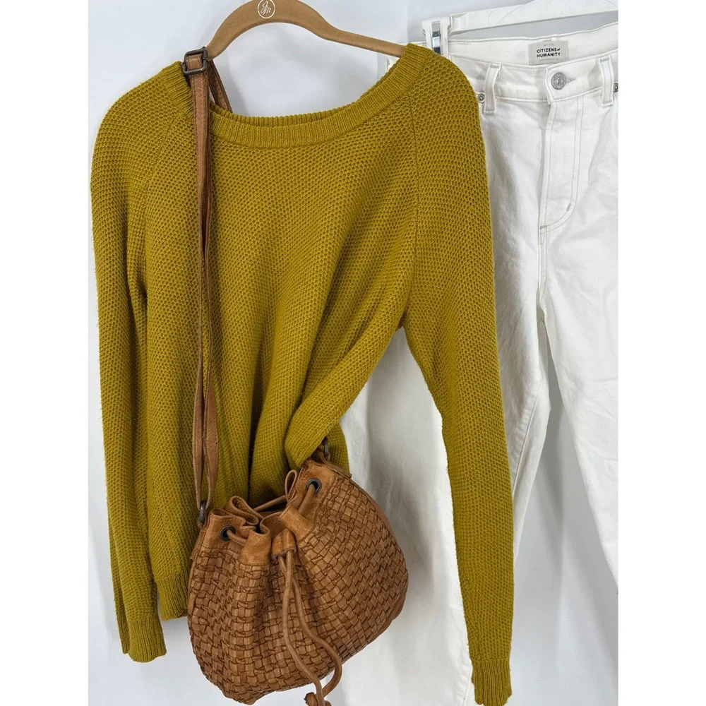 Unnamed leather woven hobo crossbody with drawstring purse